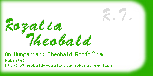 rozalia theobald business card